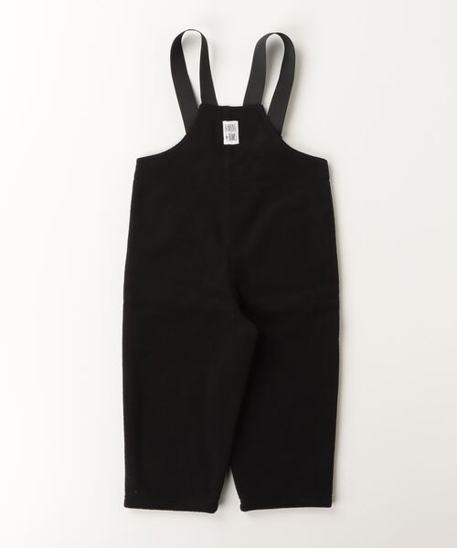 PHEENYオーバーオール黒サロペットフリース PHEENYオーバーオール黒サロペットフリース