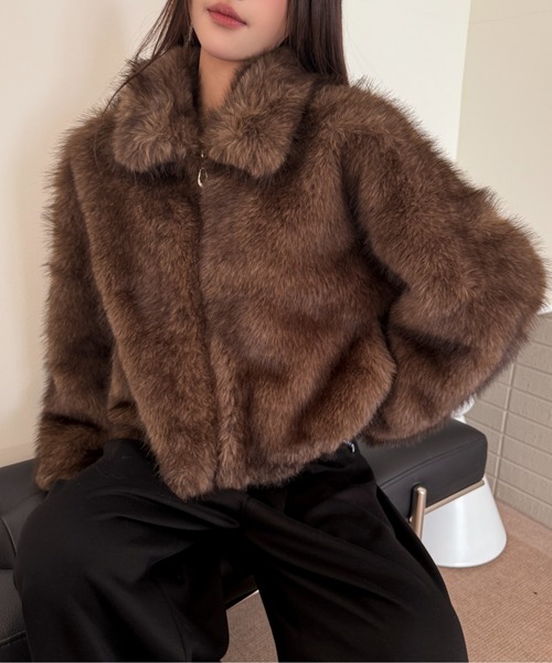 セール】【新色追加】エコファーコート（ブルゾン）｜ViViDAY