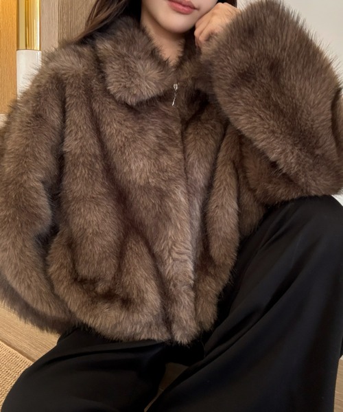 セール】【新色追加】エコファーコート（ブルゾン）｜ViViDAY