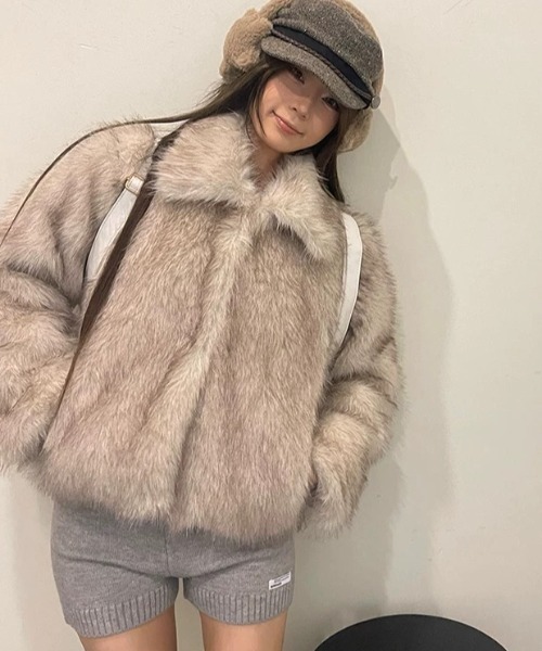 セール】【新色追加】エコファーコート（ブルゾン）｜ViViDAY