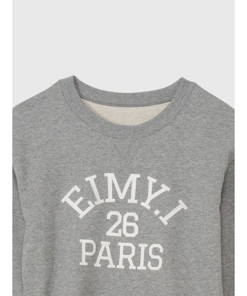 EIMY ISTOIRE（エイミーイストワール）の「バリエプリントぺプラムスウェットトップス（スウェット・レディース・グレー/ホワイト・F）」の16枚目の写真