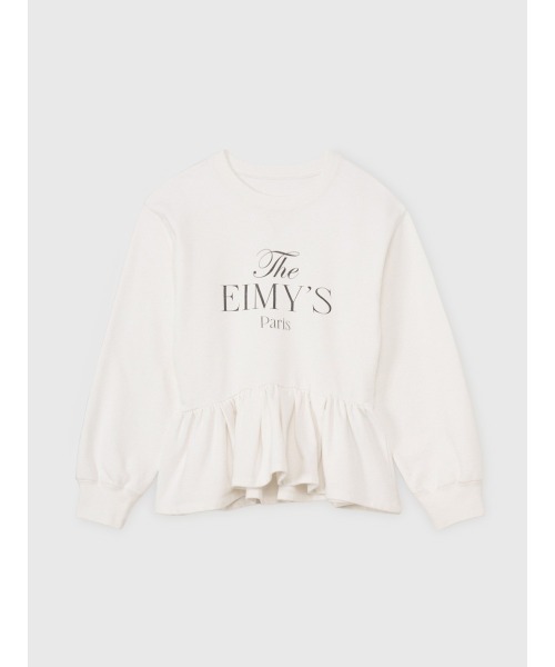 EIMY ISTOIRE（エイミーイストワール）の「バリエプリントぺプラムスウェットトップス（スウェット・レディース・グレー/ホワイト・F）」の13枚目の写真