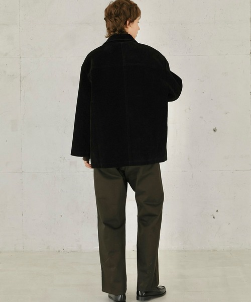 LA PEAU DE GEM】eco suede cover all/エコスウェードカバーオール