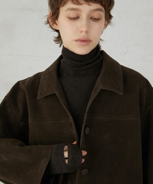 LA PEAU DE GEM】eco suede cover all/エコスウェードカバーオール