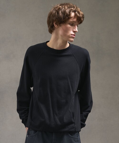 PUBLIC TOKYO（パブリックトウキョウ）の「PUBLIC SWEATノンリブソフトバルーンスウェット（スウェット・メンズ・アイボリー/ブラック/グレー・1/2）」の13枚目の写真