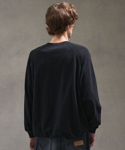 PUBLIC TOKYO（パブリックトウキョウ）の「PUBLIC SWEATノンリブソフトバルーンスウェット（スウェット・メンズ・アイボリー/ブラック/グレー・1/2）」の16枚目の写真