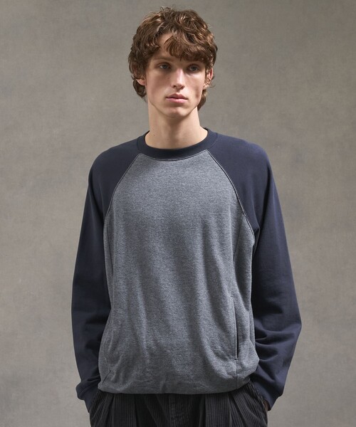 PUBLIC TOKYO（パブリックトウキョウ）の「PUBLIC SWEATノンリブソフトバルーンスウェット（スウェット・メンズ・アイボリー/ブラック/グレー・1/2）」の21枚目の写真