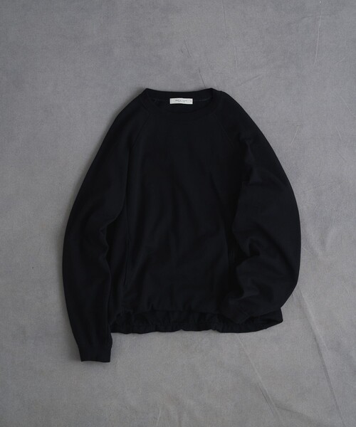 PUBLIC TOKYO（パブリックトウキョウ）の「PUBLIC SWEATノンリブソフトバルーンスウェット（スウェット・メンズ・アイボリー/ブラック/グレー・1/2）」の2枚目の写真