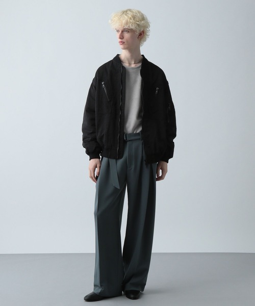 HARE(ハレ)の「ユーティリティZIP-MA-1(HARE)(MA-1・メンズ・ブラック/グリーン・FREE)」の3枚目の写真