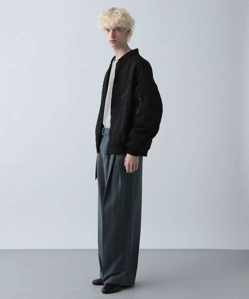 HARE(ハレ)の「ユーティリティZIP-MA-1(HARE)(MA-1・メンズ・ブラック/グリーン・FREE)」の5枚目の写真