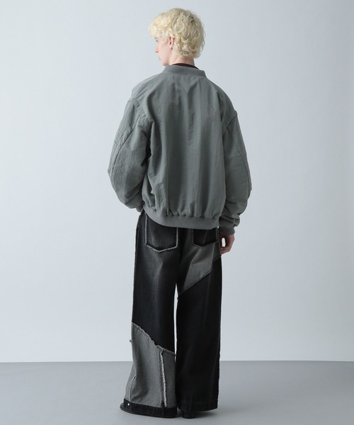 HARE(ハレ)の「ユーティリティZIP-MA-1(HARE)(MA-1・メンズ・ブラック/グリーン・FREE)」の10枚目の写真