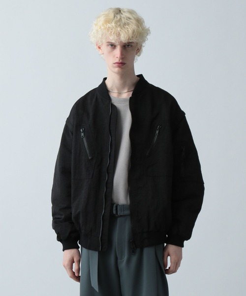 HARE(ハレ)の「ユーティリティZIP-MA-1(HARE)(MA-1・メンズ・ブラック/グリーン・FREE)」の13枚目の写真