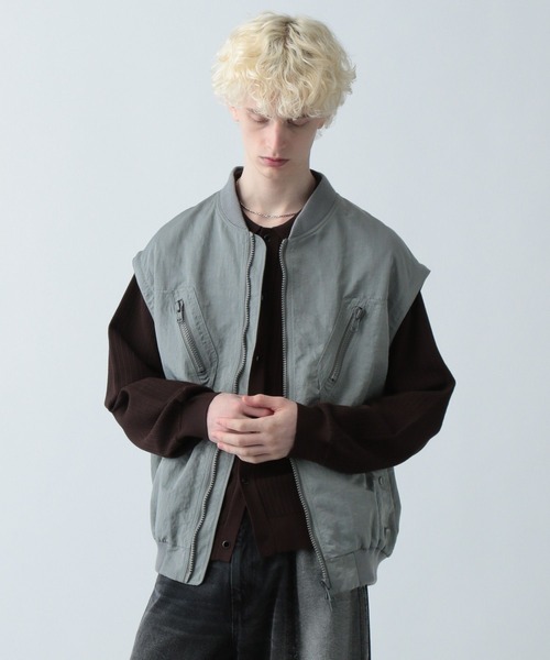 HARE(ハレ)の「ユーティリティZIP-MA-1(HARE)(MA-1・メンズ・ブラック/グリーン・FREE)」の19枚目の写真