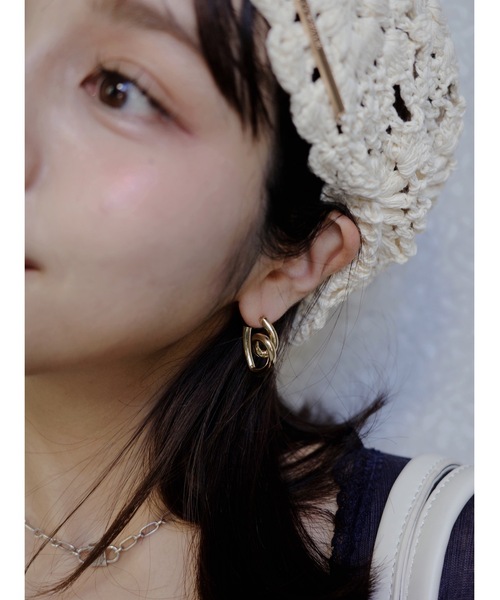 JUMELLE(ジュメロ)の「ニュアンスピアス(ピアス(両耳用)・レディース・シルバー/ゴールド・FREE)」の14枚目の写真