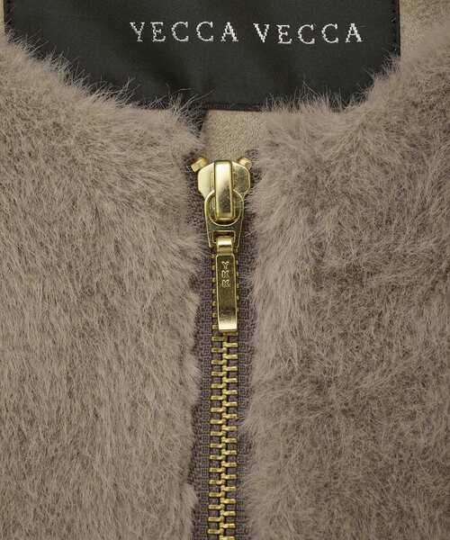 YECCA VECCA（イェッカヴェッカ）の「ボリューム袖フェイクファーコート（その他アウター・レディース・モカ/ライトベージュ・FREE）」の6枚目の写真