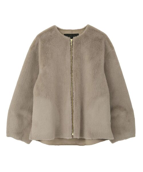 YECCA VECCA（イェッカヴェッカ）の「ボリューム袖フェイクファーコート（その他アウター・レディース・モカ/ライトベージュ・FREE）」の15枚目の写真