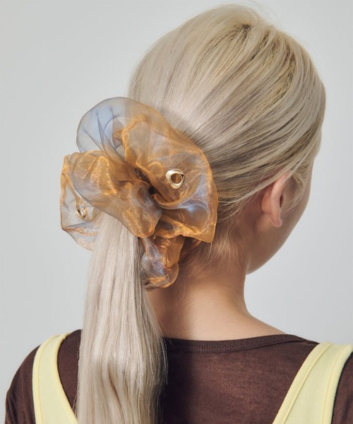 セール】【GOLDY】ラメオーガンジーシュシュ ハートリング 6251202