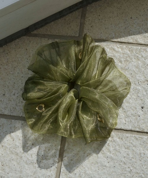 GOLDY】ラメオーガンジーシュシュ ハートリング 6251202（シュシュ