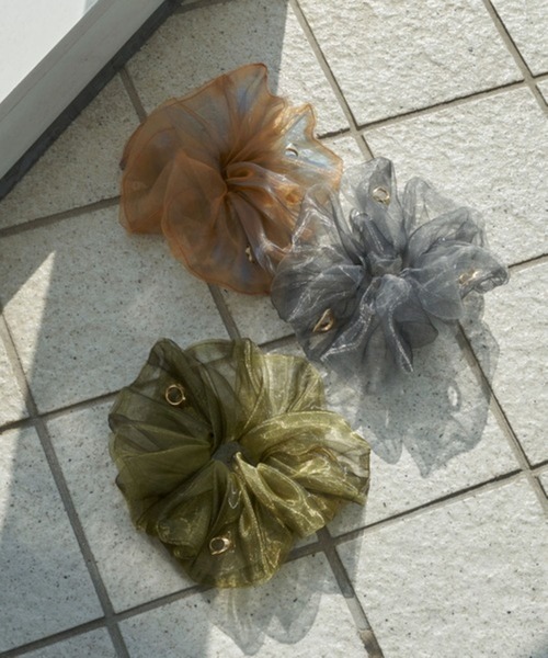 セール】【GOLDY】ラメオーガンジーシュシュ ハートリング 6251202