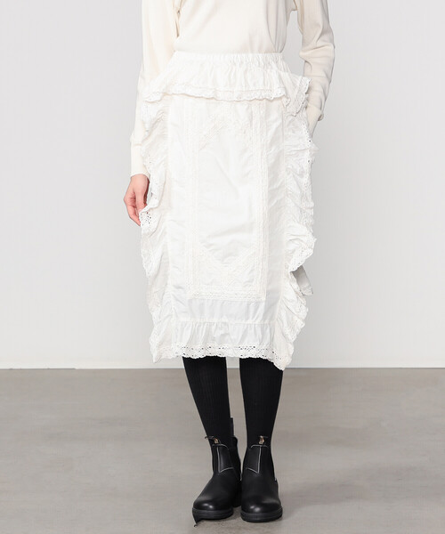 crinkle crinkle crinkle | リビルド エプロンスカート WOMEN