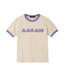 Logo Patch Ringer Top (Cream-Purple)