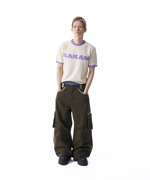 AAKAM(アーカム)の「Logo Patch Ringer Top (Cream-Purple)(Tシャツ/カットソー・レディース・その他・1/2)」の8枚目の写真