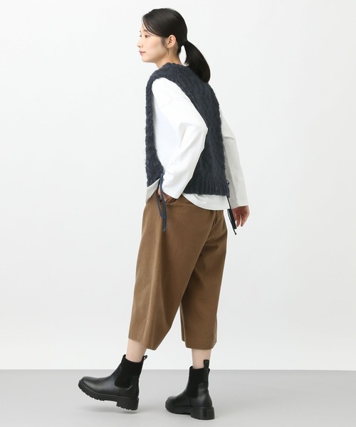 studio CLIP（スタディオクリップ）の「《natural by clip》2ゲージウール混スラブベスト（ベスト・レディース・ネイビー/アイボリー・FREE）」の22枚目の写真