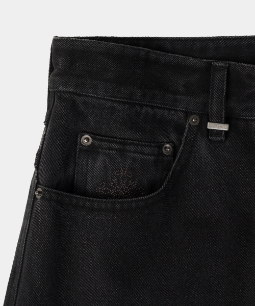 SLOWACID（スローアシッド）の「バックロゴデニムパンツ[ブラック]（デニムパンツ・レディース・その他・SMALL/MEDIUM/LARGE）」の8枚目の写真