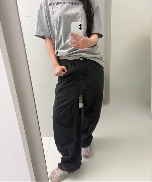 SLOWACID（スローアシッド）の「バックロゴデニムパンツ[ブラック]（デニムパンツ・レディース・その他・SMALL/MEDIUM/LARGE）」の3枚目の写真