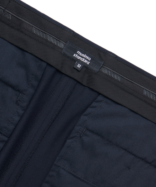 MUSINSA STANDARD（ムシンサスタンダード）の「キャロットヒドゥンバンディングクロップドスラックス[ネイビー]（スラックス・メンズ・その他・30/26/27/28/29/38）」の8枚目の写真
