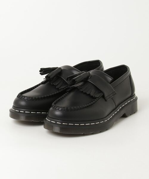 Dr. Martens(ドクターマーチン)の「Dr.Martens ADRIAN WHT STITCH ドクターマーチン エイドリアン ホワイト ステッチ ローファー(ローファー・メンズ・ブラック・24cm/25cm/26cm/27cm/28cm)」の1枚目の写真
