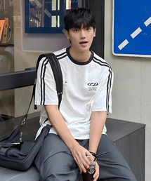 URBANDTYPE（アーバンディタイプ）の「フットボールジャージTシャツ_ホワイト（Tシャツ/カットソー）」