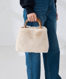 a.v.v（アーヴェヴェ）の「バンブーハンドルファーバッグ（ハンドバッグ）」