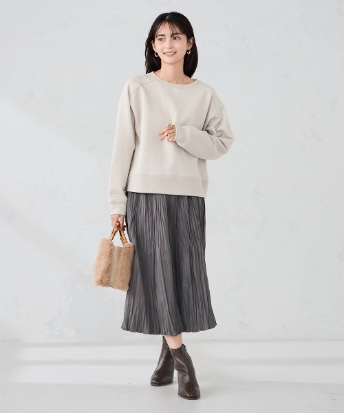 a.v.v(アーヴェヴェ)の「バンブーハンドルファーバッグ(ハンドバッグ・レディース・ホワイト/ベージュ・38)」の8枚目の写真
