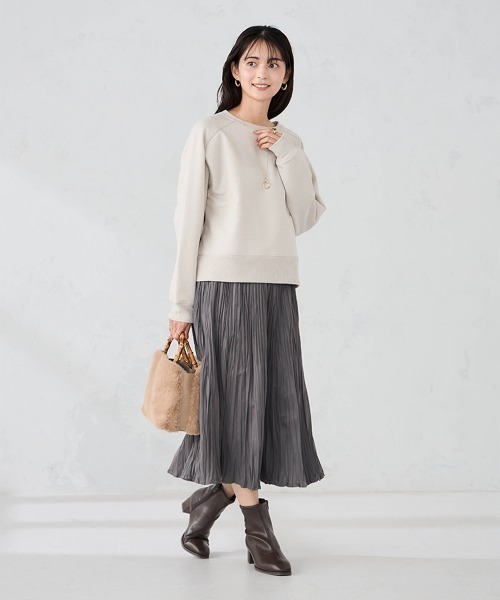 a.v.v(アーヴェヴェ)の「バンブーハンドルファーバッグ(ハンドバッグ・レディース・ホワイト/ベージュ・38)」の10枚目の写真