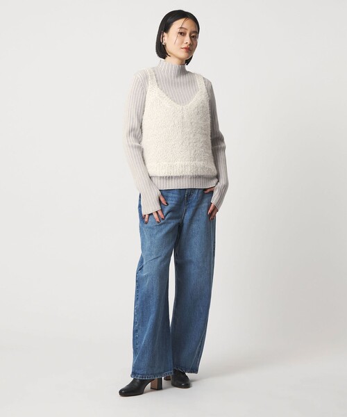 セール】フェザーミックス キャミ＋ハイネックニット ＜A DAY IN THE