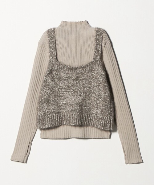 セール】フェザーミックス キャミ＋ハイネックニット ＜A DAY IN THE