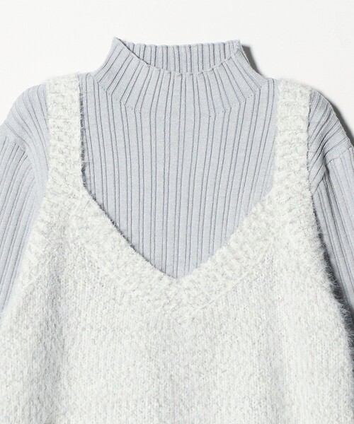 セール】フェザーミックス キャミ＋ハイネックニット ＜A DAY IN THE