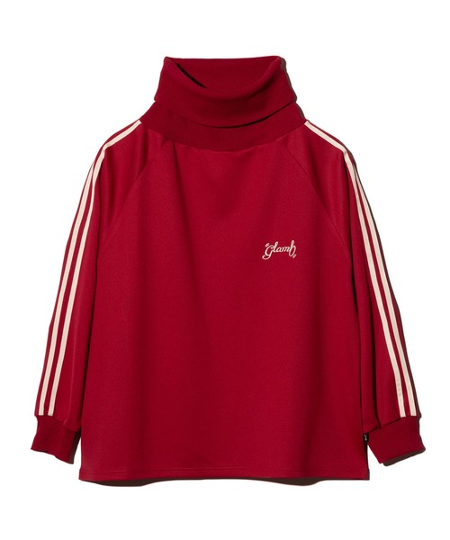 glamb（グラム）の「Turtleneck Jersey / タートルネックジャージ（ジャージ・メンズ・レッド/ブラック・S/M/L）」の4枚目の写真