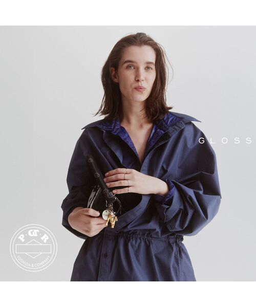 PORTER(ポーター)の「グロス ラウンドバッグ(ハンドバッグ・メンズ・ターコイズブルー系/ピンク・FREE)」の3枚目の写真