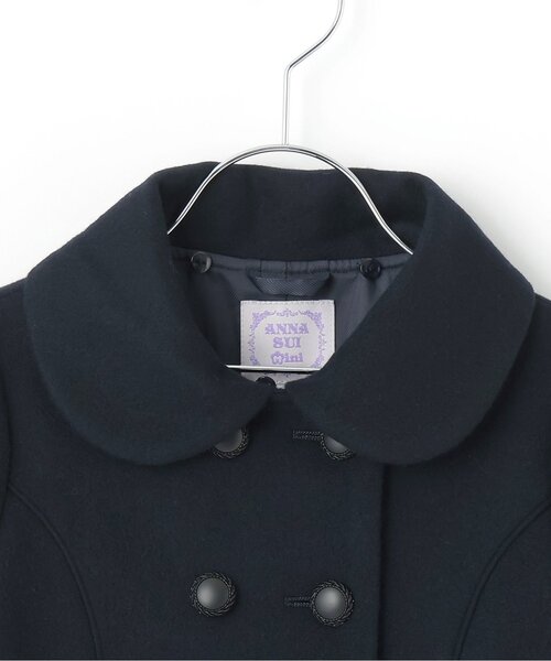 タグ付き♪新品未使用ANNA SUI MINI ネイビーウールコート130 ANNA SUI Mini ウールコート 130 ネイビー