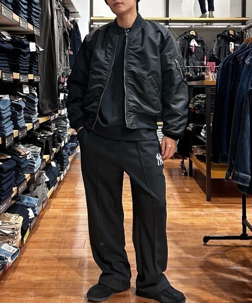 BACK NUMBER】ビッグシルエットMA-1ブルゾン (カジュアルスタイル