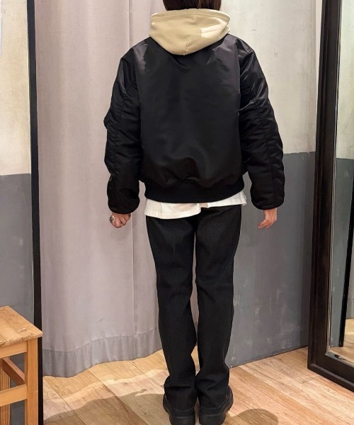 セール】【BACK NUMBER】ビッグシルエットMA-1ブルゾン (カジュアル