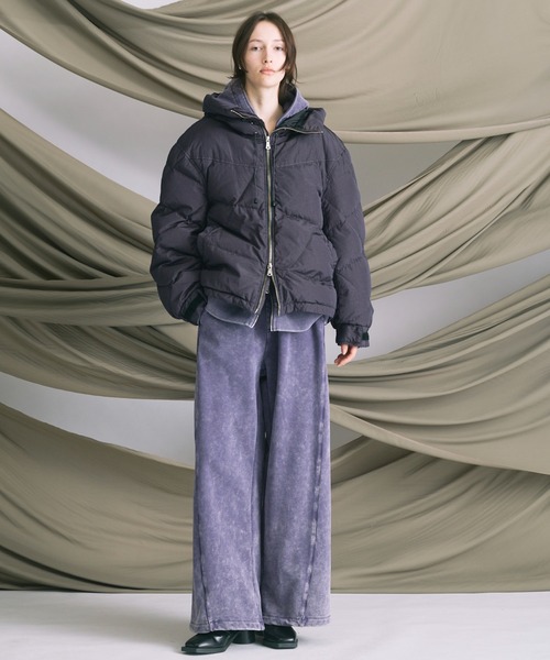 MAISON SPECIAL（メゾンスペシャル）の「《UNISEX》【ONE-MILE WEAR】Prime-Wide Fade Sweatpants/ワンマイルウェアプライムワイドフェードスウェットパンツ【MAISON SPECIAL/メゾンスペシャル】■セットアップ対応■（スウェットパンツ・メンズ・チャコールグレー/グレー/ブルー/パープル・0/1/2）」の15枚目の写真