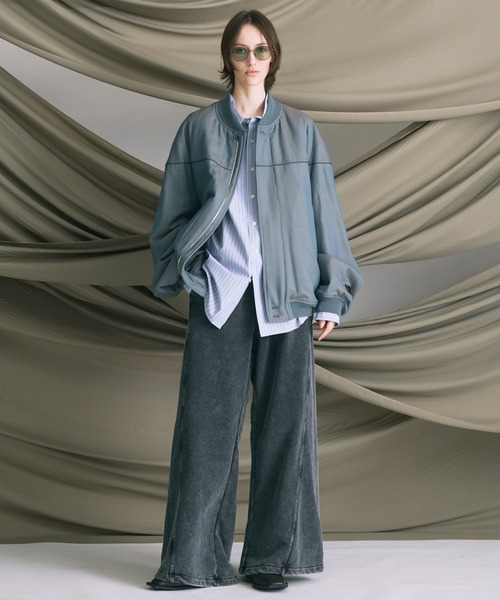 MAISON SPECIAL（メゾンスペシャル）の「《UNISEX》【ONE-MILE WEAR】Prime-Wide Fade Sweatpants/ワンマイルウェアプライムワイドフェードスウェットパンツ【MAISON SPECIAL/メゾンスペシャル】■セットアップ対応■（スウェットパンツ・メンズ・チャコールグレー/グレー/ブルー/パープル・0/1/2）」の13枚目の写真