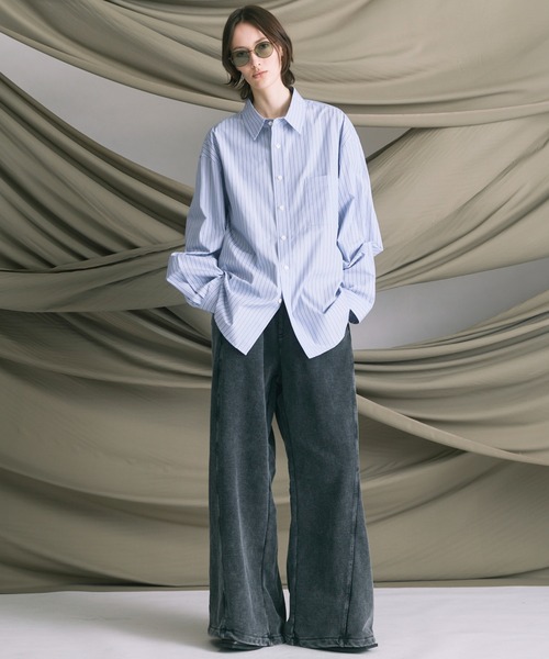 MAISON SPECIAL（メゾンスペシャル）の「《UNISEX》【ONE-MILE WEAR】Prime-Wide Fade Sweatpants/ワンマイルウェアプライムワイドフェードスウェットパンツ【MAISON SPECIAL/メゾンスペシャル】■セットアップ対応■（スウェットパンツ・メンズ・チャコールグレー/グレー/ブルー/パープル・0/1/2）」の11枚目の写真