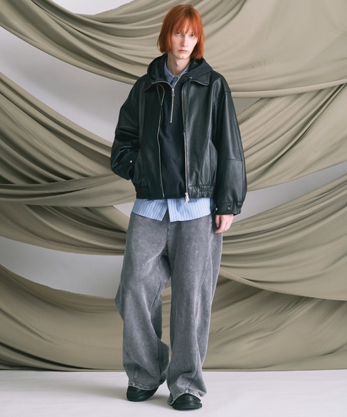 MAISON SPECIAL（メゾンスペシャル）の「《UNISEX》【ONE-MILE WEAR】Prime-Wide Fade Sweatpants/ワンマイルウェアプライムワイドフェードスウェットパンツ【MAISON SPECIAL/メゾンスペシャル】■セットアップ対応■（スウェットパンツ・メンズ・チャコールグレー/グレー/ブルー/パープル・0/1/2）」の19枚目の写真