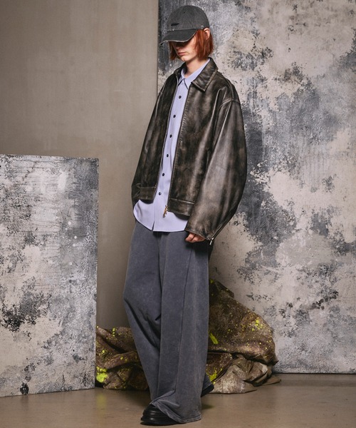 MAISON SPECIAL（メゾンスペシャル）の「《UNISEX》【ONE-MILE WEAR】Prime-Wide Fade Sweatpants/ワンマイルウェアプライムワイドフェードスウェットパンツ【MAISON SPECIAL/メゾンスペシャル】■セットアップ対応■（スウェットパンツ・メンズ・チャコールグレー/グレー/ブルー/パープル・0/1/2）」の22枚目の写真