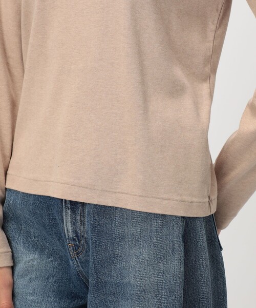 GALERIE VIE(ギャルリー ヴィー)の「コットンカシミヤジャージー クルーネックプルオーバー(Tシャツ/カットソー・レディース・ホワイト/ベージュ・FREE)」の10枚目の写真