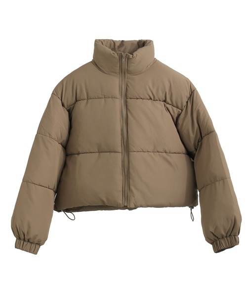Fashion Letter(ファッションレター)の「ショート丈 パフジャケット(ダウンジャケット/コート・レディース・ブラック/オフホワイト/モカ・M/L)」の11枚目の写真